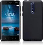 Shagya Nokia 8 Black Silicon Back Cover Case