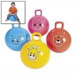 Honexa Bouncing Space Hopper Ball Hop Hopping Ball Inflatable Bouncer Hoppity Hop Jumping Ball Children Yoga Outdoor Game Hopper Jump N Bounce Retro Ball Handle Ride-on Toy-Bouncy Kids