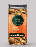 AACHARI PICKEL Soya Chunk with Lemon Flavor I Home Made Soyabean aur Neembu Jayka Achar(400GM) Taste Bhi Health Bhi |Soyabean Ka Achar