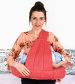 Mothersyard Nursing Pillow, Breastfeeding Support Cushion, Pregnancy Pillow, Designed for Newborn Babies and Moms - Polka Red