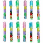 Triple Paper Push Up Eraser Non-Toxic Eraser (Set of 6, Multicolor) Non-Toxic Eraser (Multicolor)