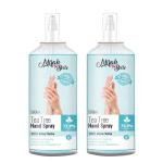 Tea Tree Aloe Vera Hand Rub Sanitizer Spray -500 ml (Pack of 2)