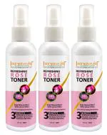 Aryanveda Rose Toner Spray for face With Rose Extract, Lavender For Face hydration, Oil Control & Cleans Pores | Men And Women 100 Ml (Pack of 3)