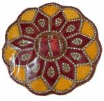 PRABHUVATI FASHION Laddu Gopal Poshak Fancy Dress Kanhaji Dress Thakor ji Dress New Beautiful Designer Vastra (Red with Yellow Border, 0 Number)