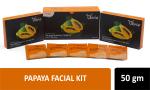 Olivia Professional De-Pigmentation Papaya Facial Kit 50g Cleanser|Scrub|Cream|Face Pack|Serum