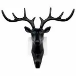 Cribking Animal Deer Head Antique Design Key Holder for Home Decor | Stylish Hanging Plastic Key Stand for Wall | Self Adhesive Key Hanger for Office, Room, Hall Living, Bathroom, Kitchen