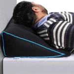 METRON Bed Wedge Acid Reflux Pillow for Inclined Sleeping | Anti-Slip Solution |Cloud Air Macro Beads Filled ,High - Breathable & Washable Cushion - Black