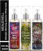 Menjewell Midnight Love,Morning Jasmine,White Oudh Eau de Parfum - 315 ml For Women