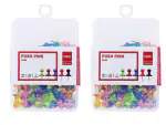 Deli E0030 TPT, Color Push Pin, 23 mm, 100 Boxes, Pack of 2