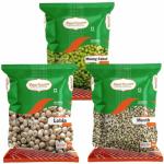 Paaritosh Combo Pack of Moong Sabut Dal, Lobia and Moth Matki Chemical Free & Pesticides Free | Free From Impurities | 500 Gram Each | Pack of 3