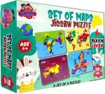 TOYRIX Kids Kingdom Card Board Map of India world Asia Jigsaw Puzzles For Boys and Girls