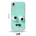 Tweakymod Printed Funny FAce Emoji Back Cover For Iphone XR