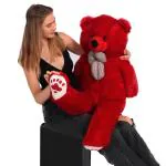 Ziraat Cute small/Giant Big Size Teddy Bear (RED 3 FEET) - 90 cm (Red) - 92 cm (Red)