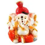 Sai Amrut Multicolor Microfiber Lord Ganesha Idol Murti