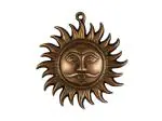 Jag Mohan Yogesh Wall Hanging Lord Surya Face (Sun/Suraj) In Gun Metal Copper Color Idol