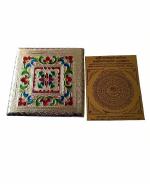 zoltamulata Gold Energised Metal Sri Lakshmi Kubera Yantra for Divine Puja Celebrations (5 x 4 inch)