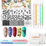 Royalkart 3 Nail Stamping Plate - Nail Stamper Nail Accessories For Nail Art Stamp