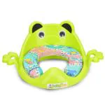 STROMMI Cushioned Potty Seat with Easy-Grip Handles for Baby Boys and Girls - Comfortable Toilet Seat with Handle - Green Color
