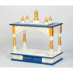 Rajasthan Art And Craft White Wood Rajasthan Art And Craft Home Temple - 18 X 9 X 21 Inch