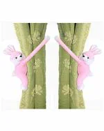 Tickles Polyester Rabbit Curtain Tie Backs Holder Clip 28 cm (Pack of 2)