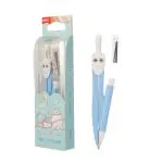 Deli 360 Degree Geometry Compass with Pencil,Geometry Rounder Drawer with Attached Pencil Lid,EH602