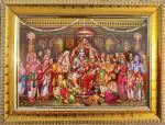 7 Hills Store Ram darbar Religious Photo Frame in Small Size (6 inch x 8 inch)