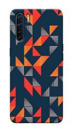 Mobiera Orange Pattern Printed Back Cover Case For Oppo F15