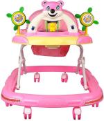Odelee Pink Musical Baby Activity Walker with Adjustable Height and Light (0-9 M)