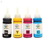 INK POINT Refill Ink for Use EPSON 664 L130 L360 L380 L350 L361 L565 Printer Ink Bottle Black + Tri Color Combo Pack Ink Bottle