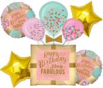 My Party Suppliers Happy Birthday Stay Fabulous Foil Balloon Foil Balloons