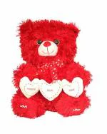 Tickles Polyester Teddy with Happy New Year Message Washable Stuffed Toy 30 cm 2M and Above
