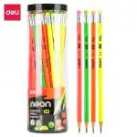 Deli Drawing Sketching 2B Graphite Pencil with Eraser, Triangular Grip Writing 50 Pencils, EU51806