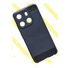 COVERBLACK Silicone Rubber Hybrid Case Case Back Cover for Tecno Spark Go (2023) - Black