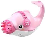 Webby Dolphin Gatling Bubble Gun,10 Holes Electric Bubble Maker Toy