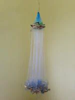 Das Departmental Store's 1 finger pass hole Small Size Fish Trapper Fishing Net in Stable Water only (Size 40 ft x 2 ft)