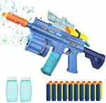 Toyshine 3 in 1 Soft Bullet Blaster with Bubble Maker & Light Music Blaster Gun Toy