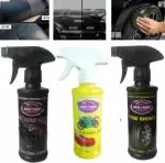 ADON SHINE Liquid Car Polish for Metal Parts, Dashboard, Tyres 750 ml (Pack of - 3)