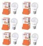 Polycab Aelius Energy-Saving LED Bulb B22 Base 9W BC Cool Day Light (Pack of 6)