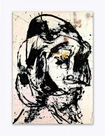 Tamatina Multicolor Jackson Pollock Art Number 7 Modern Abstract Dripped Canvas Painting-13X10 Inch