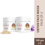 La Pink Ubtan White Haldi Face Mask With Saffron for Tan Removal (Pack of 2)