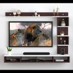 ANKIT CRAFTS Wooden Best Suiting for Living Room TV Stand Size Up to 55 Inch with Installation
