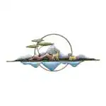 Jodhpur art and Craft iron Handpainted Antique Mountain Shaped Iron Wall Hanging