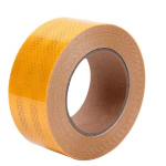 Crewbolt High Visibility Waterproof Reflective Tape - 2 Inch Yellow Adhesive Strip for Safety (5 Meters)