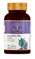 Dr. Nature Spirulina Plus Tablet (500MG) | Immunity, Metabolism Booster Health Supplement (60Tabs)
