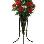 Chaudhary Flower Silk Red and Multicolor Daisy Artificial Flower Bunch 45.72 inch S18-LJD-F11R