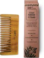 GMET Neem Wood comb | Anti-Dandruff Comb for Hair Fall Control | Hair Tail, Growth For Men and Women