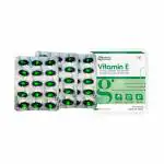 GLIMLACH Nutrition Vitamin E 400IU Capsule for Glowing Face, Skin and Hair Nutrition (Pack of 3, 45 Capsules)