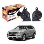 Oshotto 12V Car Horn- Trumpet Sound 2Pc Set(Low + High) For Mercedes-Benz Ml 250/350 (Black)