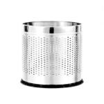 OPR Stainless Steel Open Perforated Dustbin Without Lid| Garbage Bin for Home, Bedroom, washrooms, Office, Kitchen, Bathroom- (7 X 11 in. -6 Liter)
