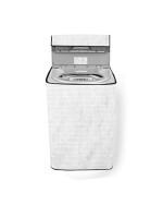 The Furnishing Tree PVC Washing Machine Cover Suitable for Fully Automatic Samsung 6.5 kg Top Load WA65M4205HV/TL Light Grey